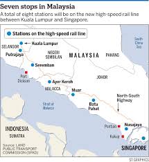 Map Eat Shop Explore At The Seven Stations Along Upcoming Singapore Kl High Speed Rail Singapore Singapore Transport High Speed Rail
