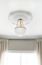 100+ styles of ceiling medallions. Semi Flush Mount Light Fixture With Ceiling Medallion Room For Tuesday