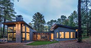 Northern Minnesota Lake House By Strand Design Modern Lake House Scandinavian Architecture Architecture