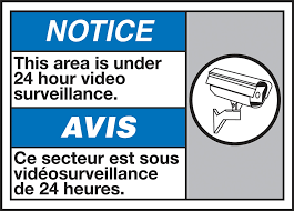 12 24 hour video surveillance 3d cutout retro usa steel plate display ad sign. Area Under 24 Hour Surveillance Bilingual Ansi Notice Sign Mafc816