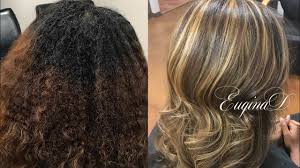 I want to a new look and give my hair a little life with some red highlights. Natural Hair Chunky Highlights Blowdry And Flatiron Youtube