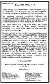 Isi Dari Piagam Jakarta Kodim 0818
