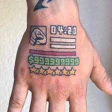 Gta Grandteftauto Gaming Tattoo Gaming Gamers Gaming Tattoo Hand Tattoos Retro Tattoos