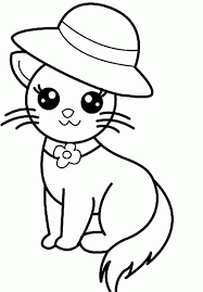 Cute kitten coloring page free printable. Cute Cat Coloring Pages Coloring Home