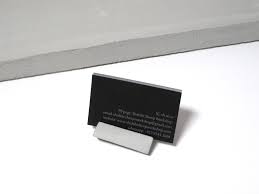 This business card holder works great for horizontal or vertical business cards while creating a great statement for your desktop. Concrete Desktop Business Card Holder Vertical Business Cards Shabibi Sheep Workshop