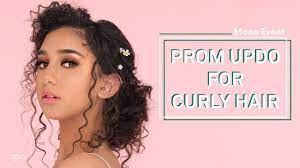 Natural curly hairstyles for prom. Prom Updo For Curly Hair Ipsy Mane Event Youtube
