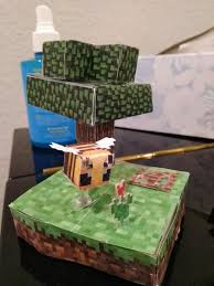 I Made A Little Cutout Bee Minecraft Naturally generated bee nests generate with 3 bees in them. i made a little cutout bee minecraft