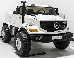 Mercedes Zetros 24 Volt Remote Control Ride On 2 Seat Truck Toy Cars For Kids Trucks Chevy Trucks Older