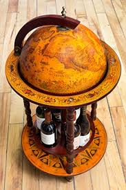 Check spelling or type a new query. Globe Bar Liquor Cabinet 18 5 Antique Old World Mini Bar Drink Cart Stand With Vintage Italian Replica Decor Large Mobile Tabletop Bar Furniture Set For Scotch Wine Amp Whiskey By Villa