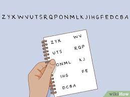 Up and down, up and down. 3 Ways To Learn The Alphabet Backwards Wikihow