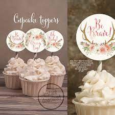 Cupcake Toppers Shower Dreamcatcher Bohemian 2x2 Round Etsy Baby Shower Cupcakes For Girls Baby Shower Cupcakes Lavender Baby Shower Invitations