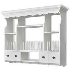 wooden kitchen wall cabinet white