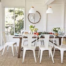 Ours are designed with the right proportions to be comfortable to sit in until dessert. White Metal Bistro Chairs With A Wood Table Metal Bistro Chairs White Chairs Wood Table Wood Patio Chairs