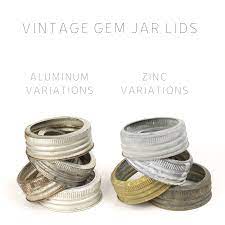 Not all jars are made to be used for home canning. Vintage Zinc Gem Mouth Rings Mason Jar Merchant