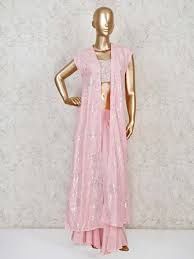 Pink Jacket Style Indo Western Palazzo Suit For Wedding G3 Wss31482 G3fashion Com