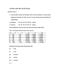 Semakin mendekati 1 maka korelasi semakin. Korelasi Contoh Soal