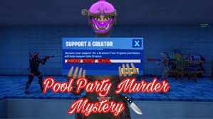 Pool Party Murder Mystery Fortnite Creative Map Codes Dropnite Com