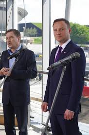 Piotr Duda Polish Solidarity President with Andrzej Duda Candidate for the  Polish President Editorial Photography