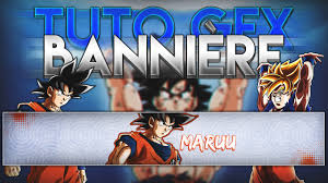 Banner youtube 2048x1152 banner maker level up your youtube channel with some amazing channel art and video thumbnails use our banner maker to create background wallpapers in minutes that will bring more life to your channel and video thumbnails that banner youtube 2048x1152. Tuto Gfx Comment Faire Une Banniere Manga Simple Mais Belle Goku Sur Le Tuto Youtube