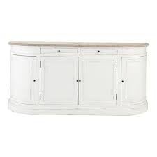 Bas ou hauts, avec dessus en chêne ou tiroirs, ils font le bonheur des séjours de style nordique ou scandinave. Buffet En Bouleau Ivoire L 190 Cm Buffet Blanc Et Bois Mobilier De Salon Buffet