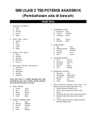 Pdf Simulasi 2 Tes Potensi Akademik Pembahasan Ada Di Bawah Paket Soal Trisna Sulistiawati Academia Edu