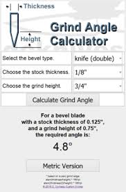 Diy Knifemakers Info Center The Dreaded Bevel Angle