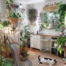 4.7 out of 5 stars. It Has A Complete Nature Themed Mid Century Decor Topped Up With Remarkable Attention To Detail This F Room With Plants Bohemian Decor Modern Bohemian Bedroom
