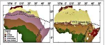 The sahara desert extends eastward from the atlantic ocean some 3,000 miles to the nile river and the red. Map Of Africa Showing The Southward Expansion Of Sahara Desert Between Download Scientific Diagram