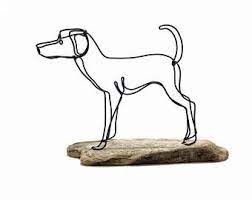 Dog Wire Sculpture Dog Wire Art Puppy Wire Sculpture Home Decor 563294930 Wire Art Sculpture Metal Sculpture Wall Art Wire Sculpture