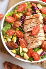 Blt Grilled Chicken Salad Grilled Chicken Salad Salad Recipes Healthy Dinner Salad Recipes For Dinner
