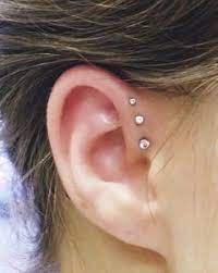 Titanium Steel Dumbbell Punk Ear Bone Nail 3 Pairs Kz109 6 99 Gofavor Us Unique Body Piercings Unique Ear Piercings Cute Piercings