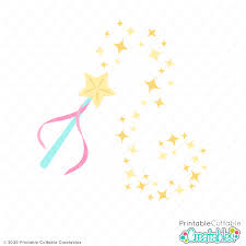 Download Magic Fairy Princess Wand Free Svg Files Clipart
