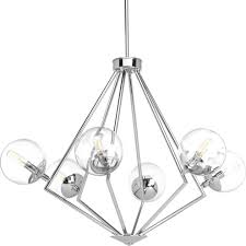 Progress Lighting Mod 6 Light Chandelier Contemporary Chandeliers By Buildcom