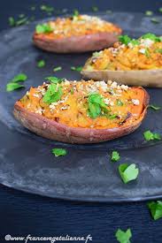 Patates Douces Farcies Recette Vegane En 2020 Recette Patate Recette Patate Douce Patates Douces Farcies