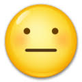Facemoji emoji keyboard and keyboard theme. Neutral Face Emoji