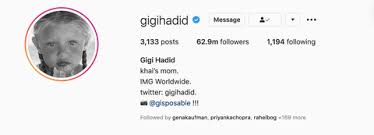 Instagram sayfasında kendisiyle ilgili bilgilerin yer aldığı bölüme khai'nin annesi notunu ekledi. Gigi Hadid And Zayn Malik Named Baby Girl Khai