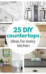 Modern white kitchen with black countertops. 25 Amazing Diy Countertops You Can Make For Cheap Lovely Etc
