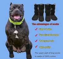 Amazon.com : VALFRID Waterproof Grip Dog Shoes,Anti-Slip Dog ...