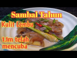 Sambal goreng krecek merupakan lauk pendamping nasi yang diolah dari kerupuk rambak kulit sapi. Cara Masak Sambal Tahun Kulit Lembu Sapi Sambal Tahun Youtube