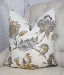 Brown Pillow Cover 24x24 26x26 22x22 20x20 18x18 Housewares Pillow Etsymktgtool 24inchpillow Peacock Kr Brown Throw Pillows Throw Pillows Designer Pillow