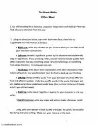 Students read ten short examples of character interactions. Characterization Worksheets And Online Exercises