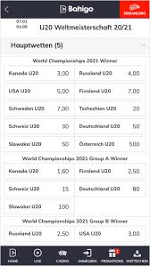 2021 iihf u20 weltmeisterschaft top division. Eishockey U20 Wm 2021 Alle Wetten Quoten Im Vergleich