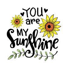 Loving you is my biggest weakness and my greatest strength. You Are My Sunshine Hand Lettering Stock Illustration Illustration Of Happy Decor 136780024