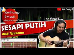 Karaoke Widi Widiana Sesapi Putih Lirik Chord Gitar Youtube