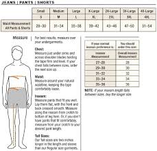 Carhartt Mens Pants Size Chart With Regard To Mens Pant
