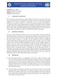 Learn how to write an amazing modern united nations position paper. Pdf Militarization Of The Arctic Position Paper Of The United States Of America For The United Nations General Assembly Disec Disarmament And International Security Council Mun Sample Paper Angel