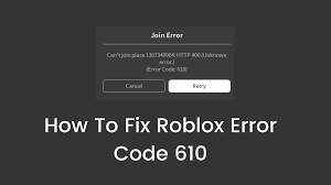 Gamers have the chance to adopt and bring up a whole range of animals or pets. How To Fix Roblox Error Code 610 Best 100 Working Updated 2021 Technoquack