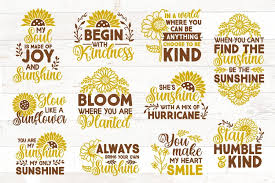 May 21, 2021 siri stafford. Sunflower Svg Bundle Sunshine Quotes Sayings 1133757 Cut Files Design Bundles