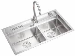 With stainless steel sinks each design detail has a function. New Product Promotion 304 Stainless Steel Kitchen Double Bowl Sink With Faucet China Double Bowl Sink With Drain Board Sing Double Bowl Sinks Made In China Com