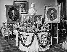 Balmoral Castle Interior Paintings The Queens Birthday Table Balmoral Castle 24th May 187 Queen Victoria Queen Victoria Family Queen Victoria Birthday